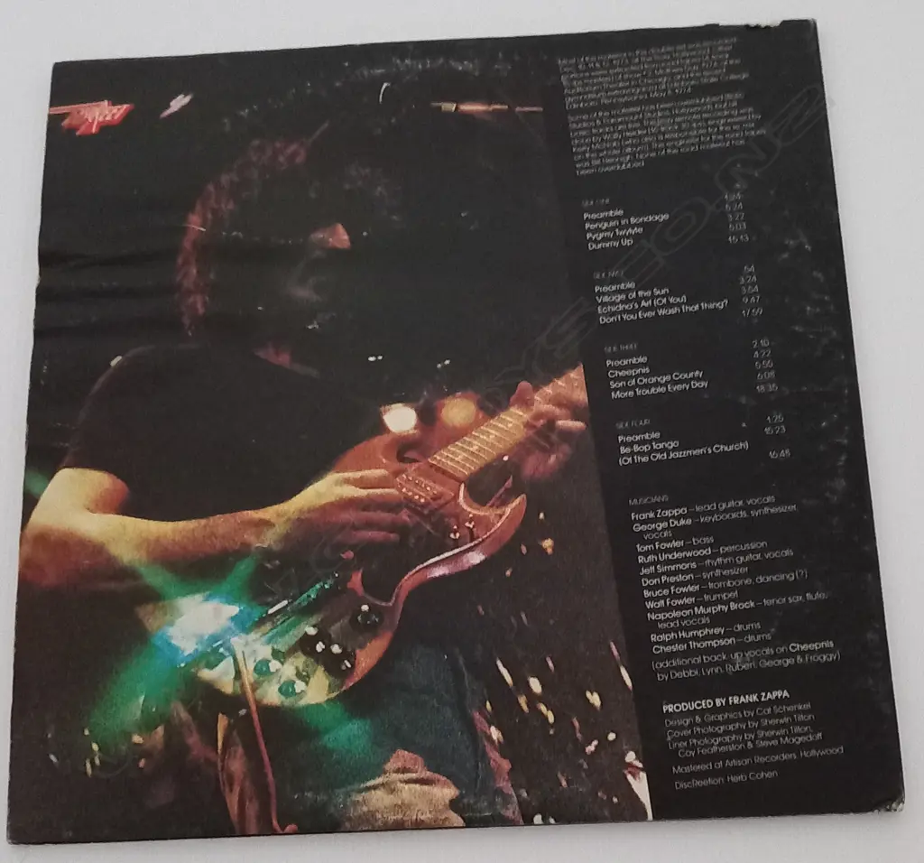 Frank Zappa / The Mothers, Roxy & Elsewhere, (Double Album) Image 1++